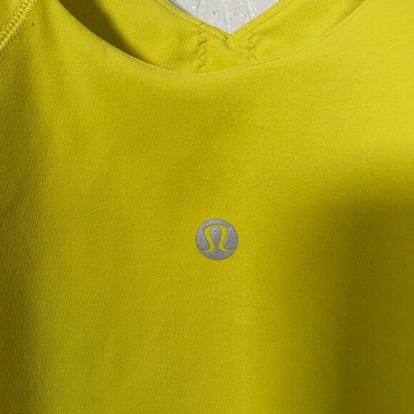 Lululemon Women 10 Yellow Serpentin Align Tank Top Built in Bra Stretch Nulu - Picture 7 of 8